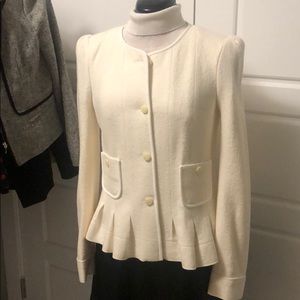 Women’s Anthropologie cream jacket